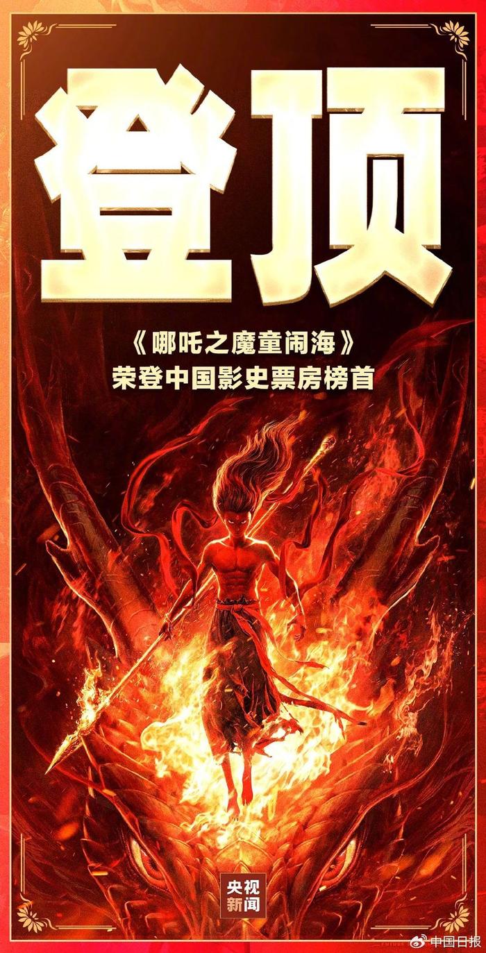 《哪吒2》登顶！外媒：它的成功，足以让迪士尼和华纳眼红