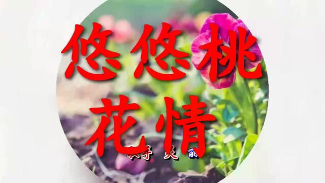 悠悠桃花情简谱_桃花简笔画