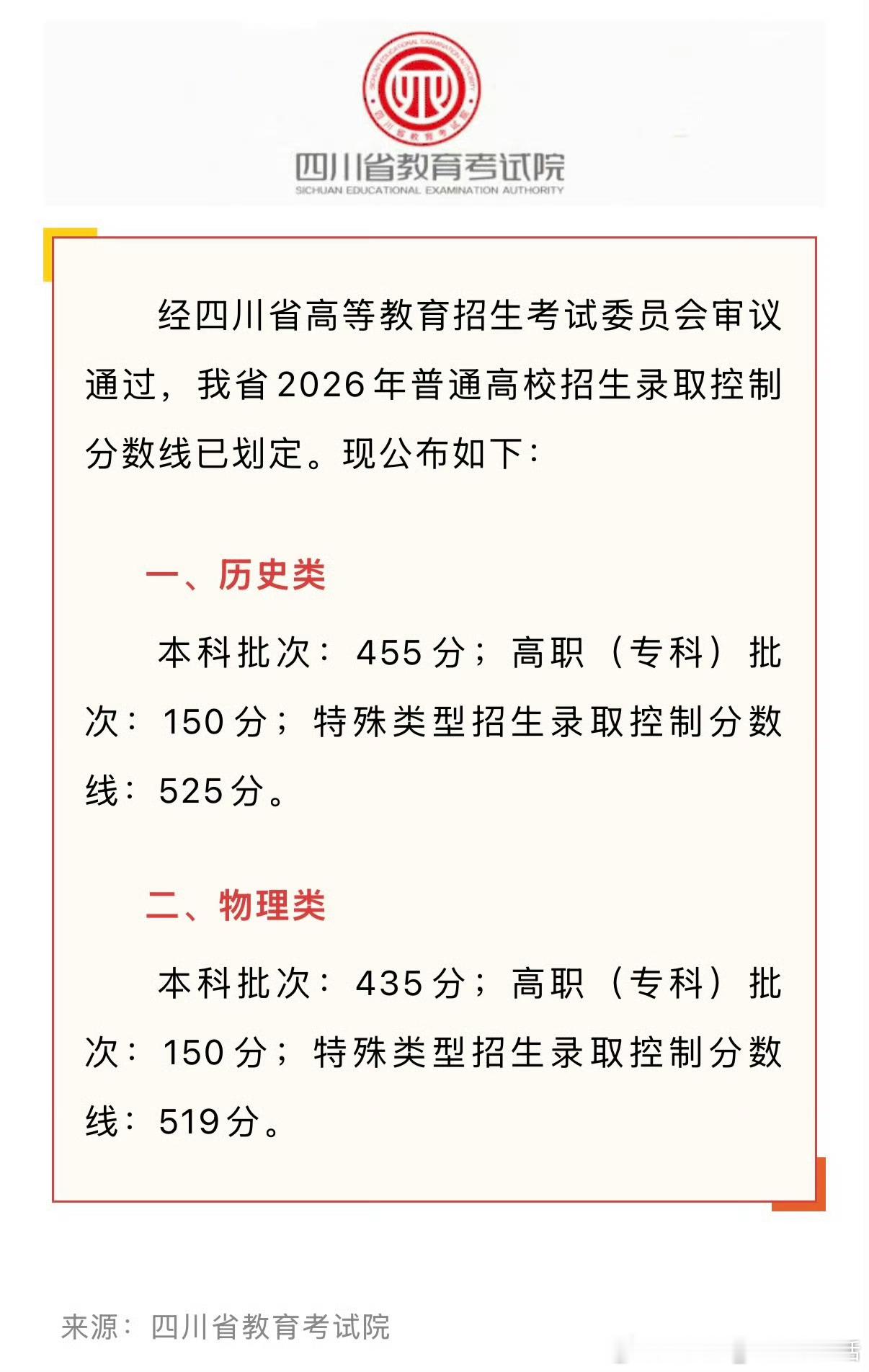 四川高考分数线公布四川高考分数线来啦！又是很多学生选择自己未来的时刻