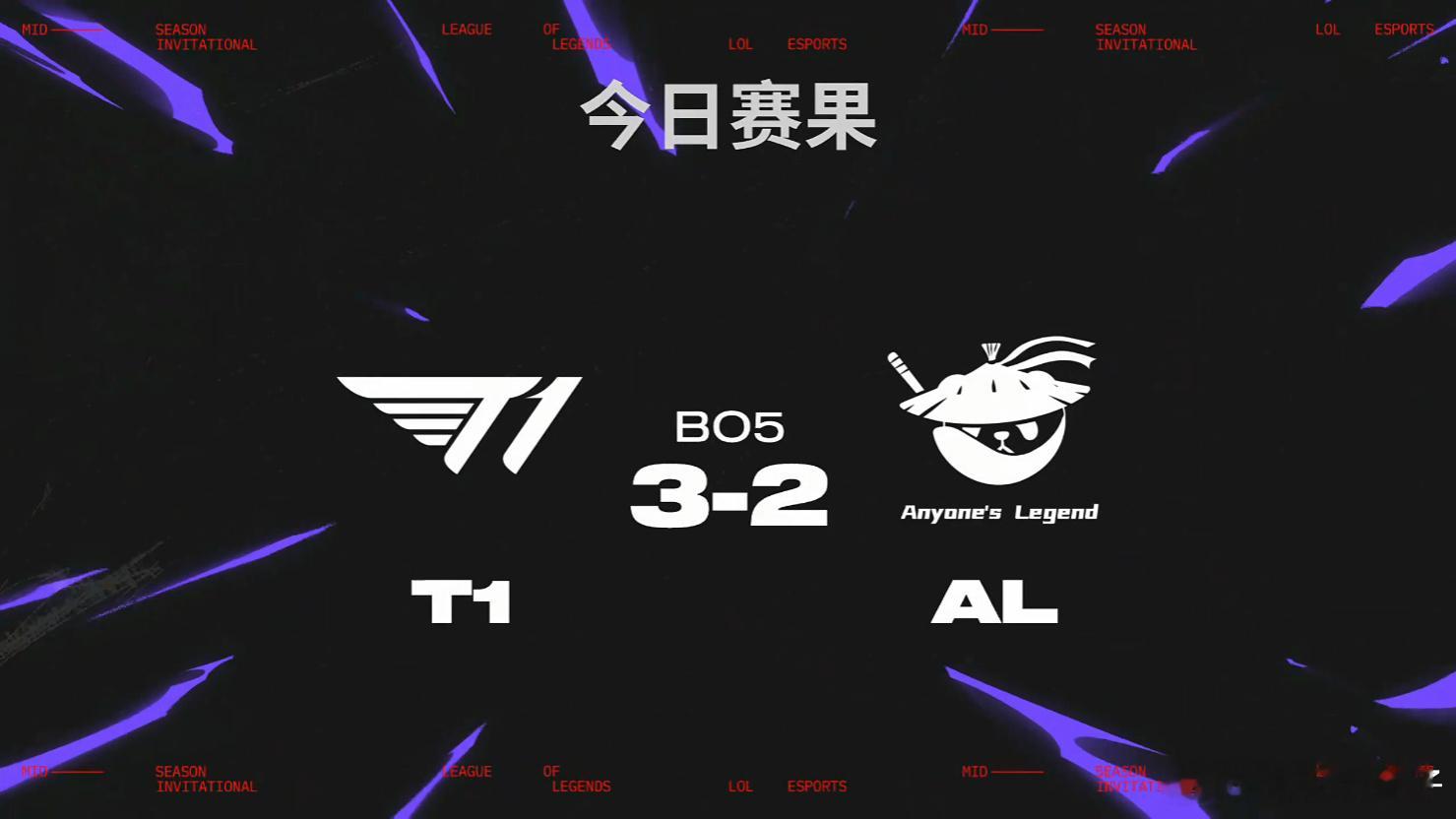 今年LPL与LCK的交手到目前为止全败，只有AL分别在两个bo5里拿到小场胜利。