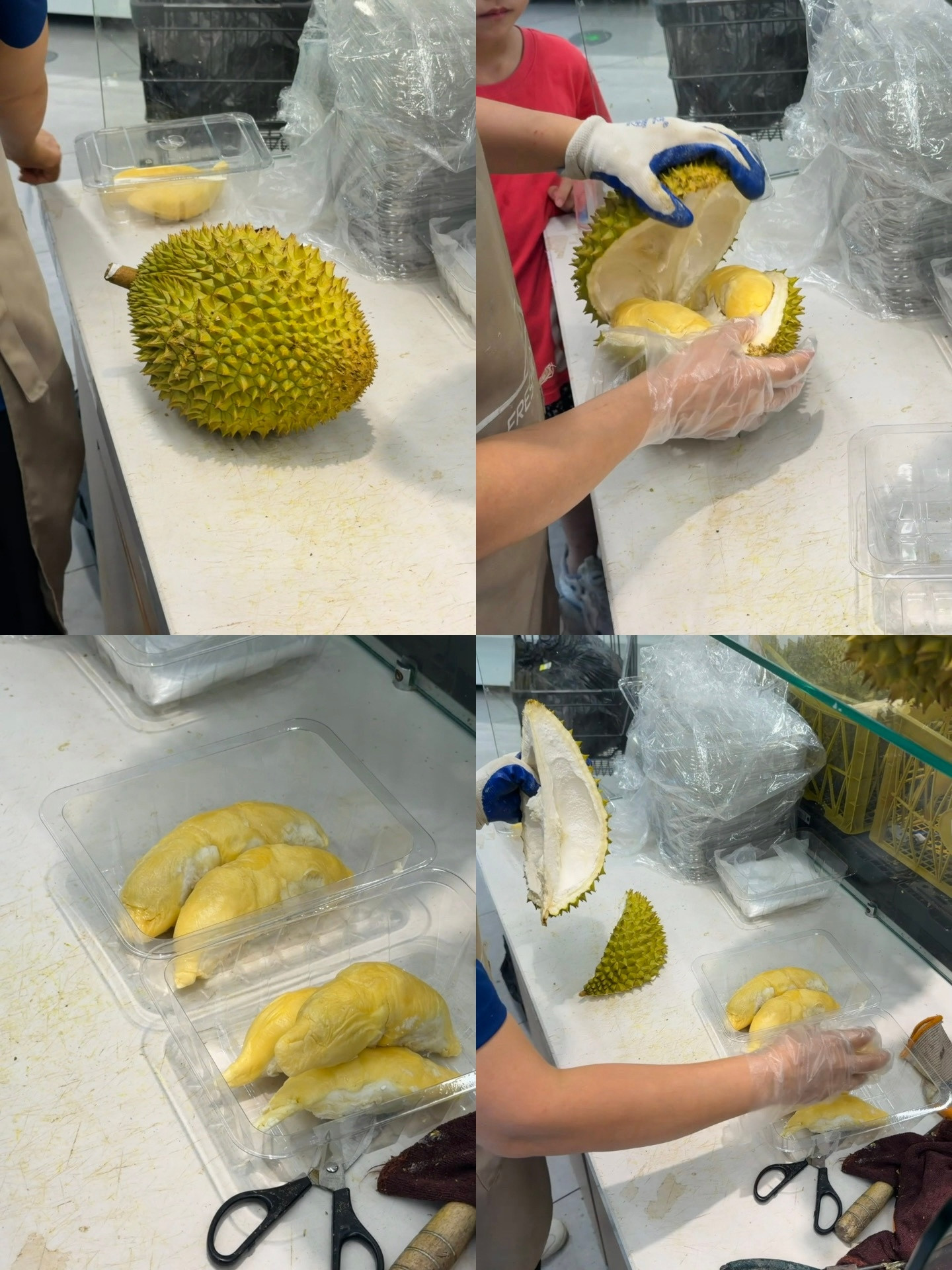 又来开榴莲了