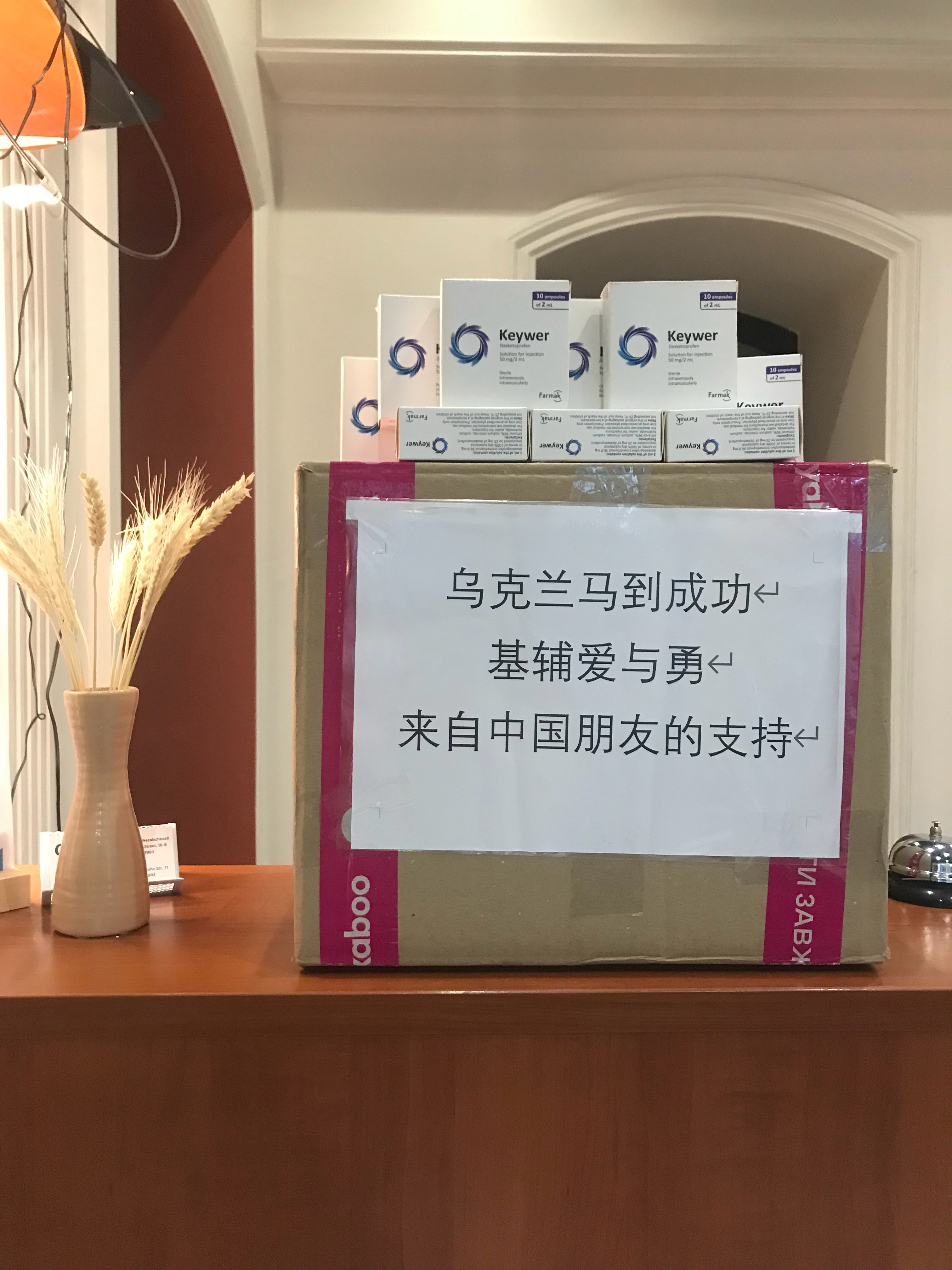 送给基辅伤员医院的一些药品乌克兰·基辅