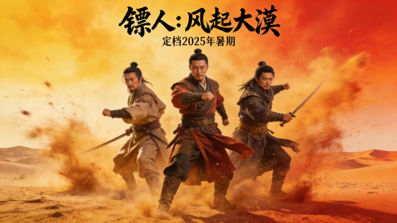 春节档王炸杀疯了！《镖人：风起大漠》定档大年初一，三代功夫巨星燃炸国潮江湖