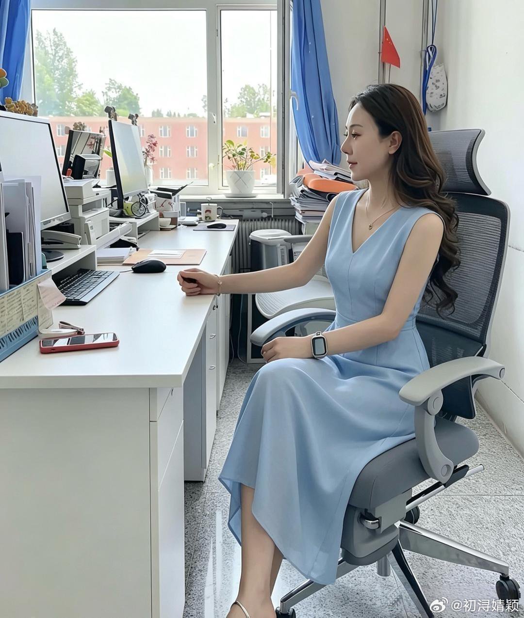 学校办公室主任，长得老好看了！​​​