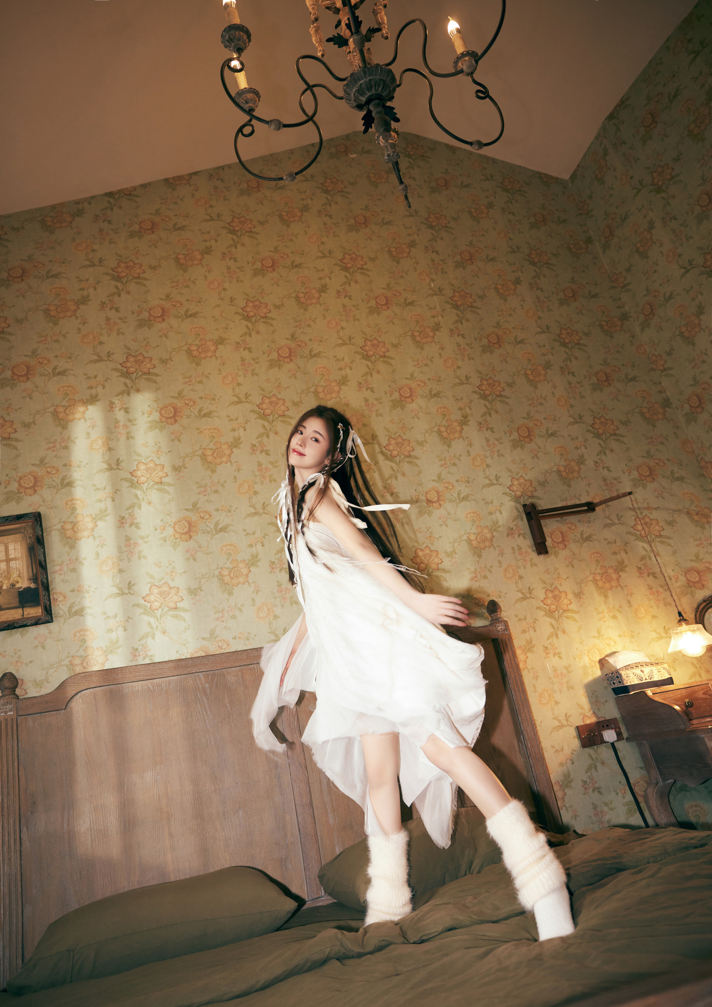 鞠婧祎是女鹅呀鞠婧祎好少女风