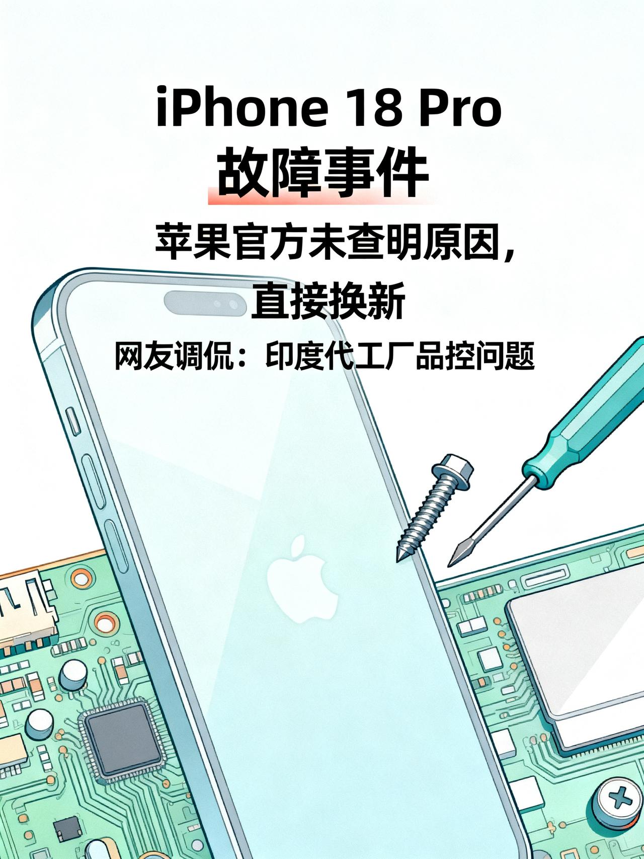 苹果承认iPhone18Pro存在严重故障，无法维修只能换机这也太离谱了！