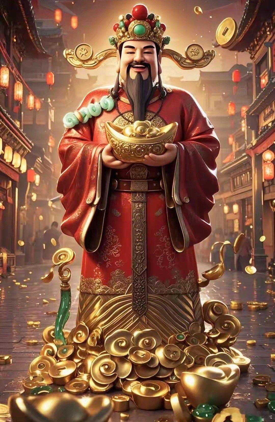 财神爷驾到好运连连，霉运通通闪开，刷到财神爷了一定要点个赞让财神爷保佑我们全家都