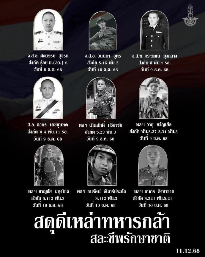 当地时间2025年12月11日，泰国陆军第二军区举行新闻发布会称，从12月7日，