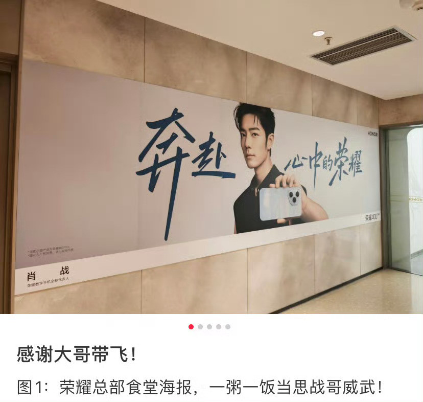 有一说一肖战确实带飞了很多品牌开小灶荣耀伊芙珑之类的​​​