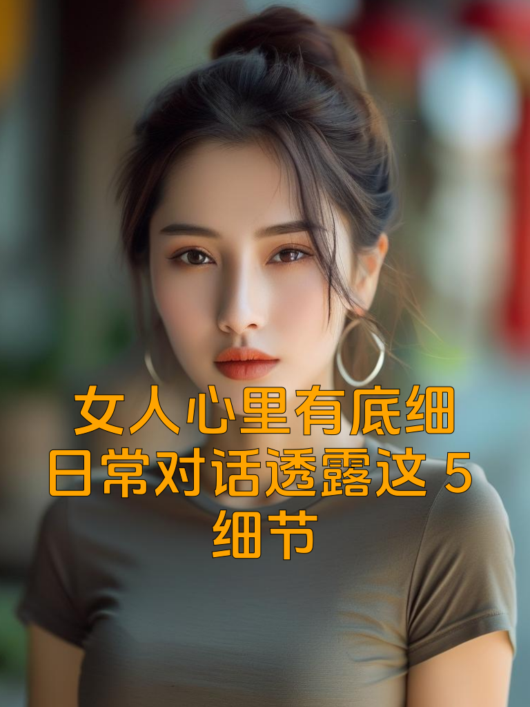 女人心里有底细，日常对话透露这5细节