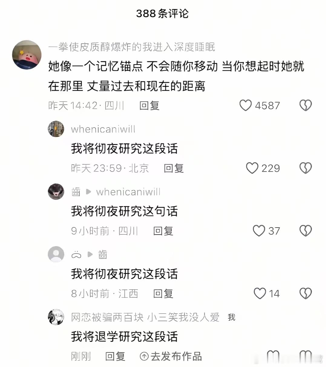 我将彻夜研究这段话