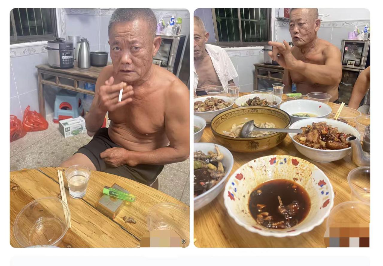 这眼神，年轻时绝对是个狠角色。