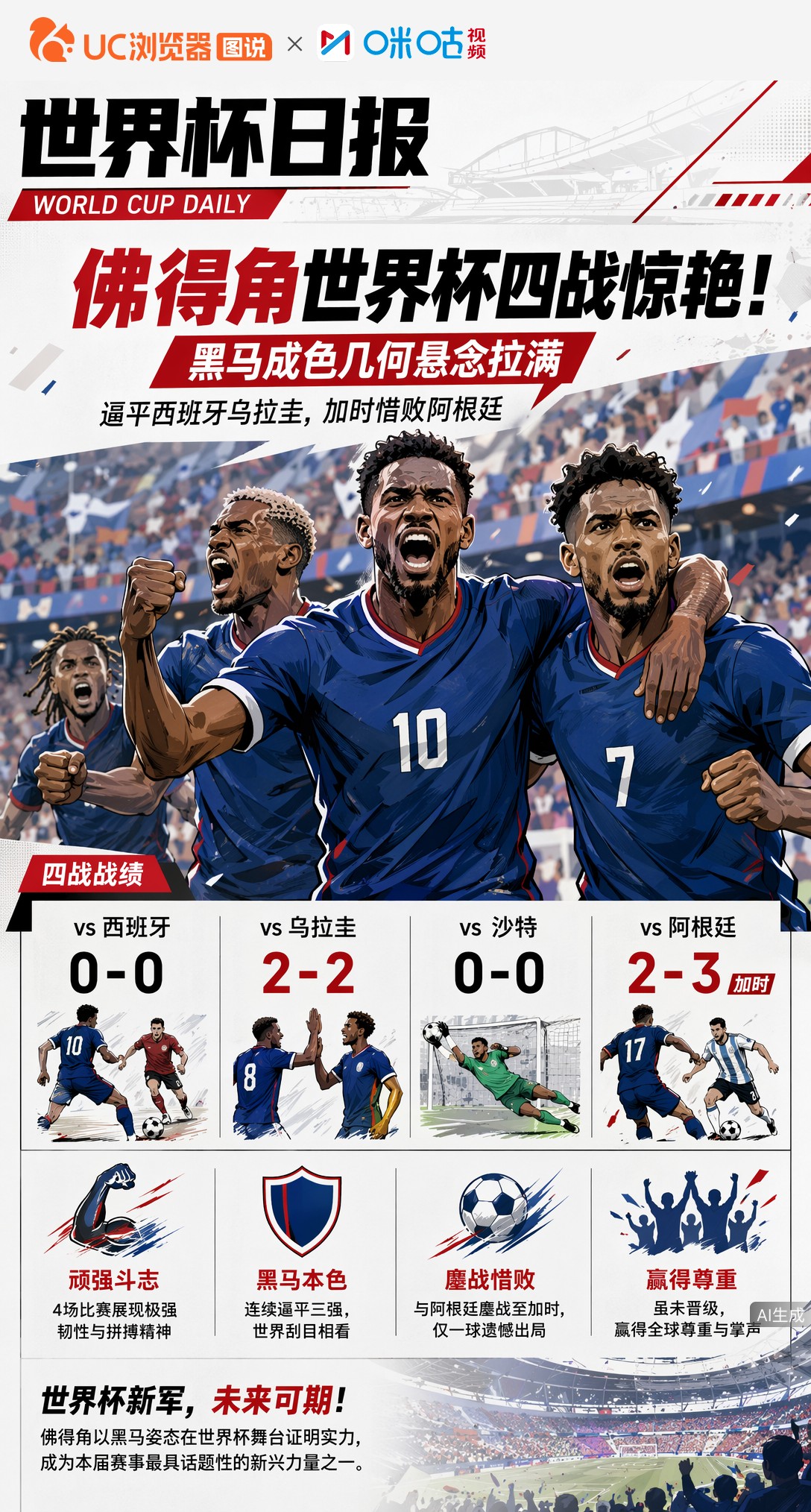 佛得角世界杯四战惊艳！黑马成色几何悬念拉满
