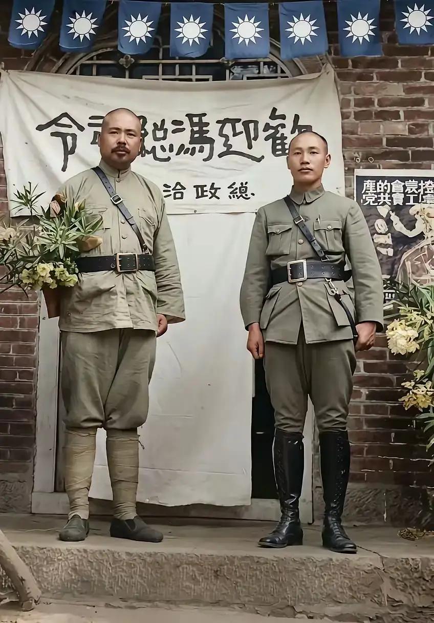 这是1928年初夏，郑州车站，蒋介石率领的北伐军和冯玉祥指挥西北军合力打败奉系军