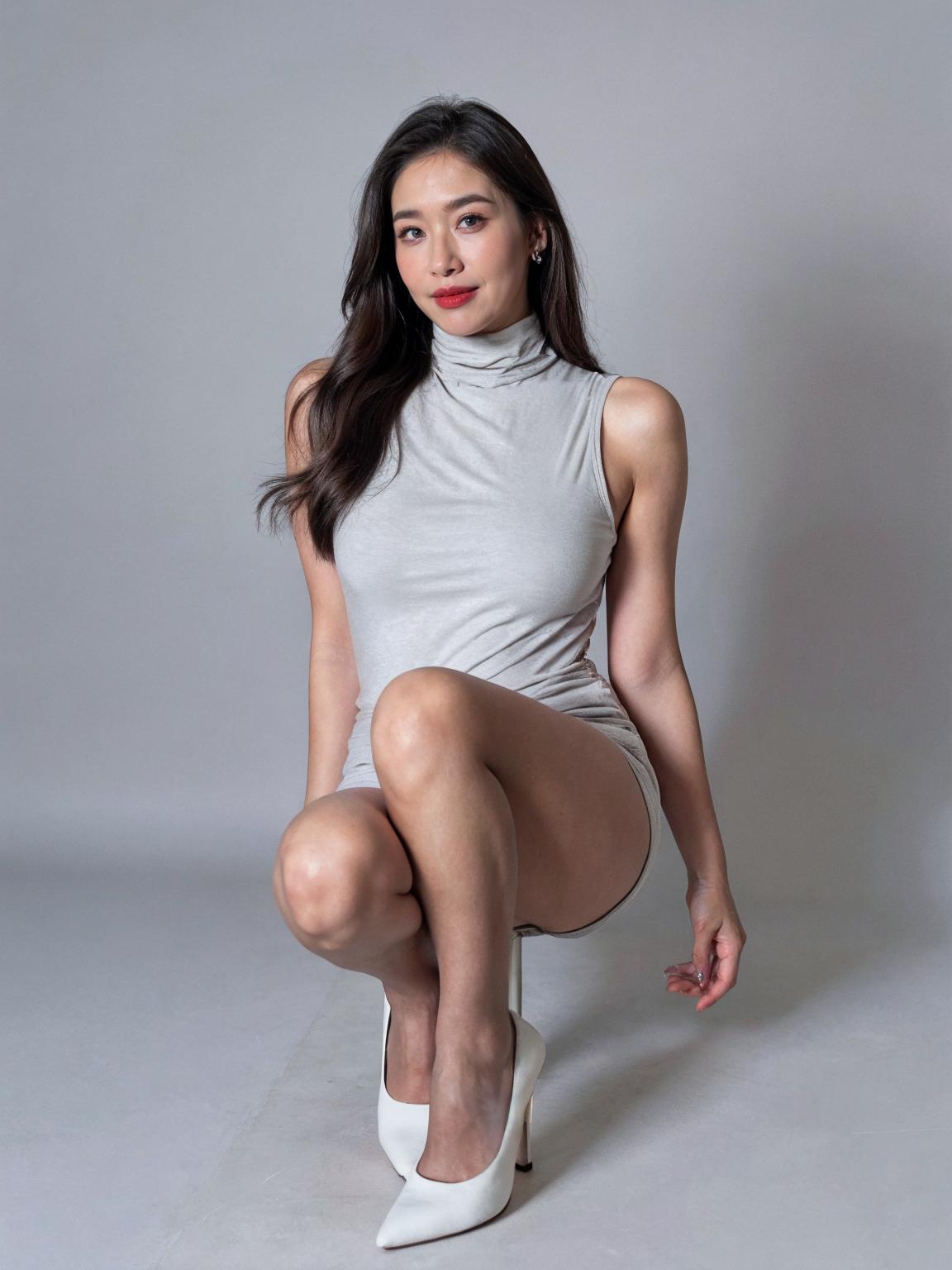 写真 美女 腿长一米八 高跟鞋 女人