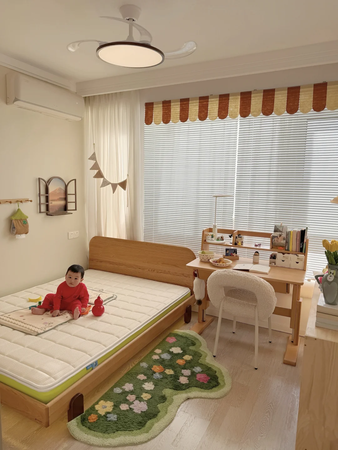 8平儿童房，网上抄的布置，真能用到18岁吗🥹