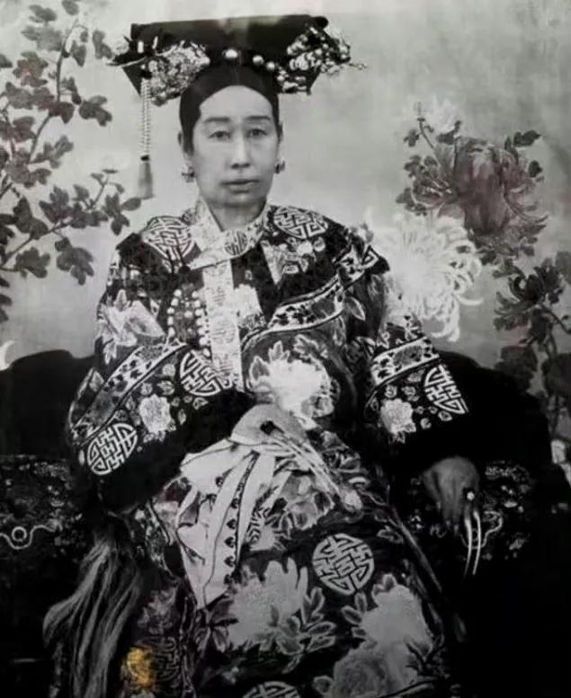 网友太有才了直接对照慈禧太后的照片合成出了慈禧现代装看得出来她长得还是蛮
