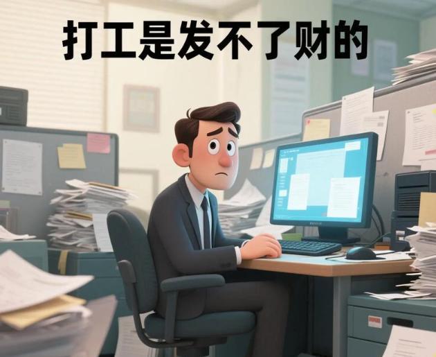 为啥你累死累活也赚不到大钱？老大哥这8句话点醒无数人！8、打工难发大财普通人