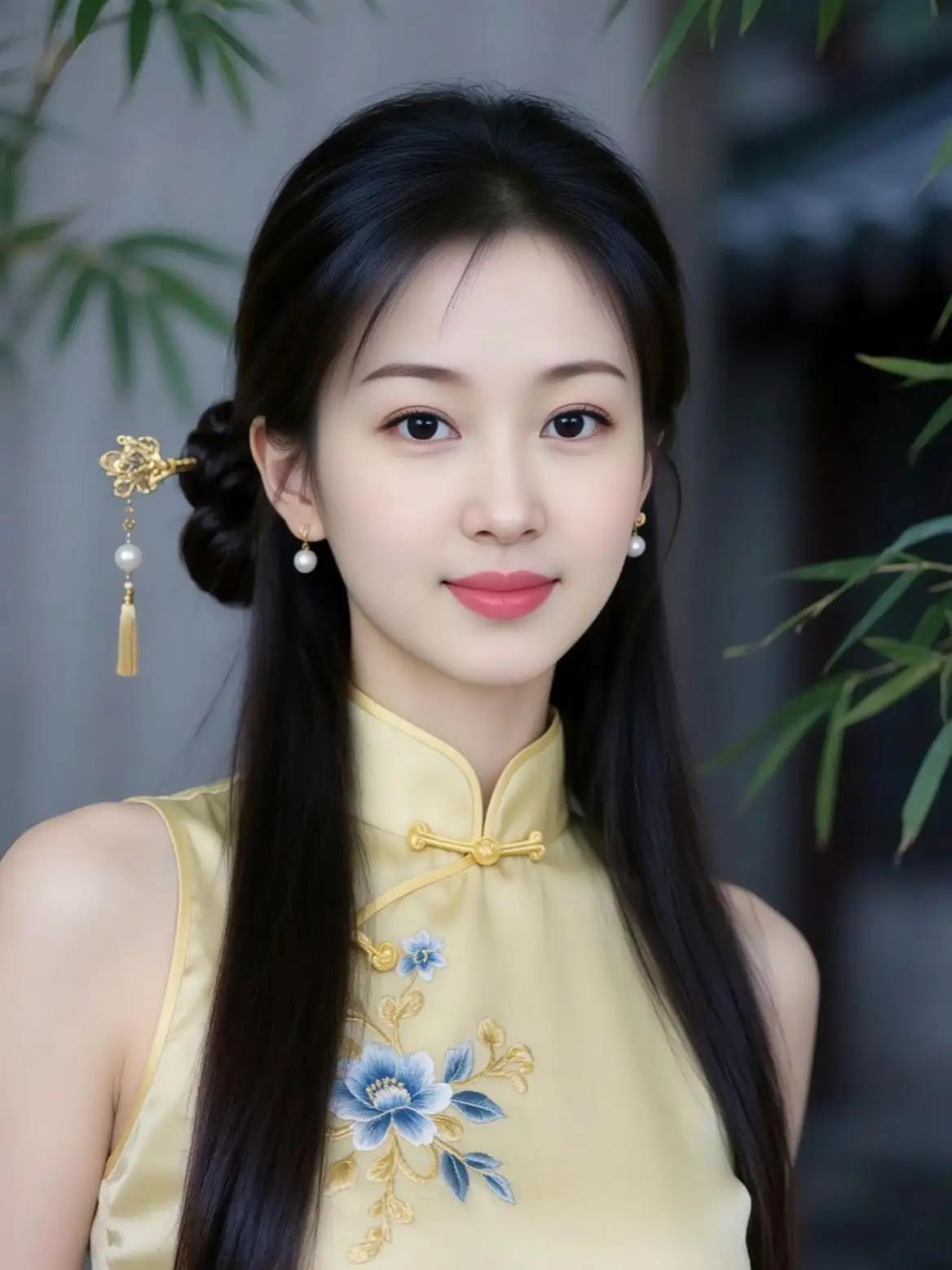 优雅旗袍少女，古风韵味十足温柔国风旗袍🍎🌺🌴