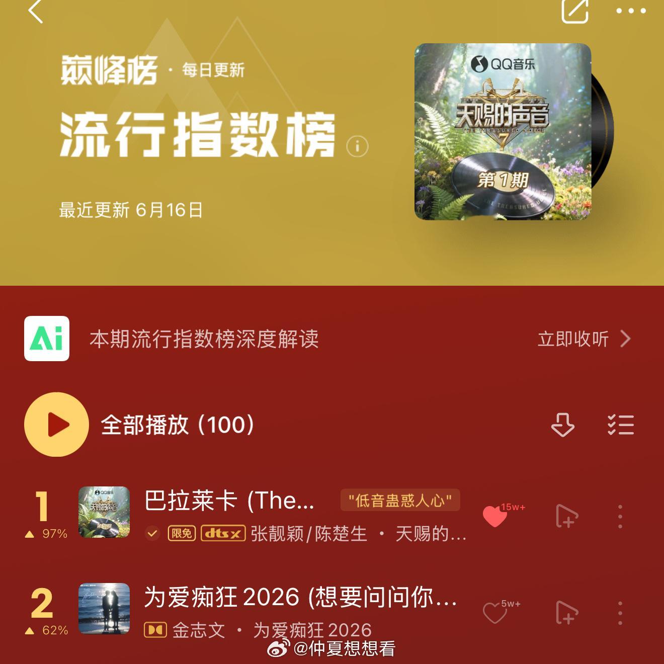 天赐的声音继续榜一☝️工作量大的部门一般氛围很好