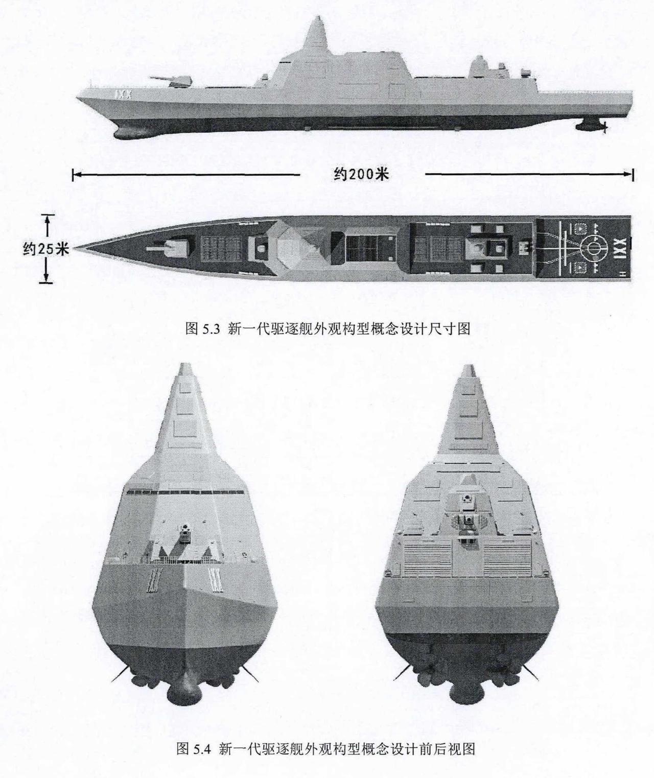 下一代驱逐舰方案初见端倪。早在2023哈工程机电工程学院设计学《基于谱系分析