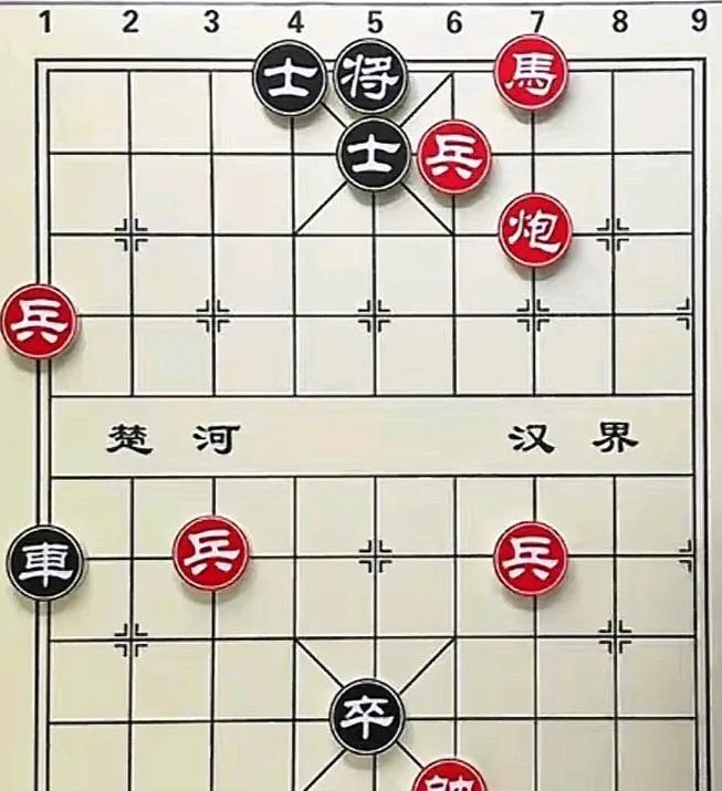 没有业九的水平，真是想不到这样的棋，真乃神人，神操作，竟然想到了七步，把黑方的车