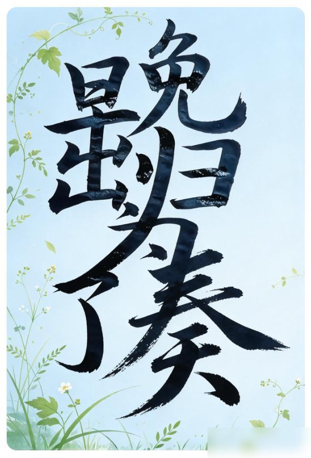 这是一句温馨的话，总共有八个字！这道谜要猜的，是把合体字拆开，再连成一句八个