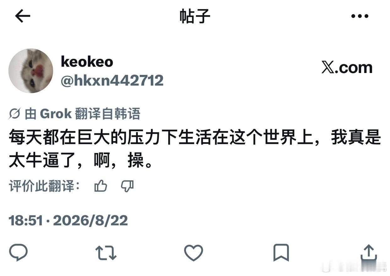 推特你也是神，这都能翻译出来