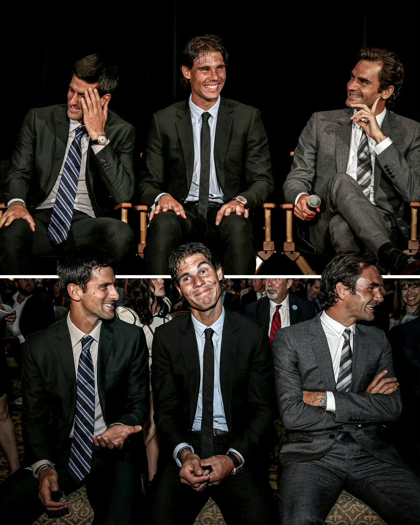 记者：“拉法，你想念网球吗？你后悔退役吗？”纳达尔：“我的职业网球篇章已经完结了