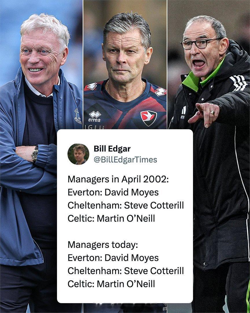 专注英格兰足球30年英格兰足坛的怪知识【足坛主帅流行回归】23年前，2002年