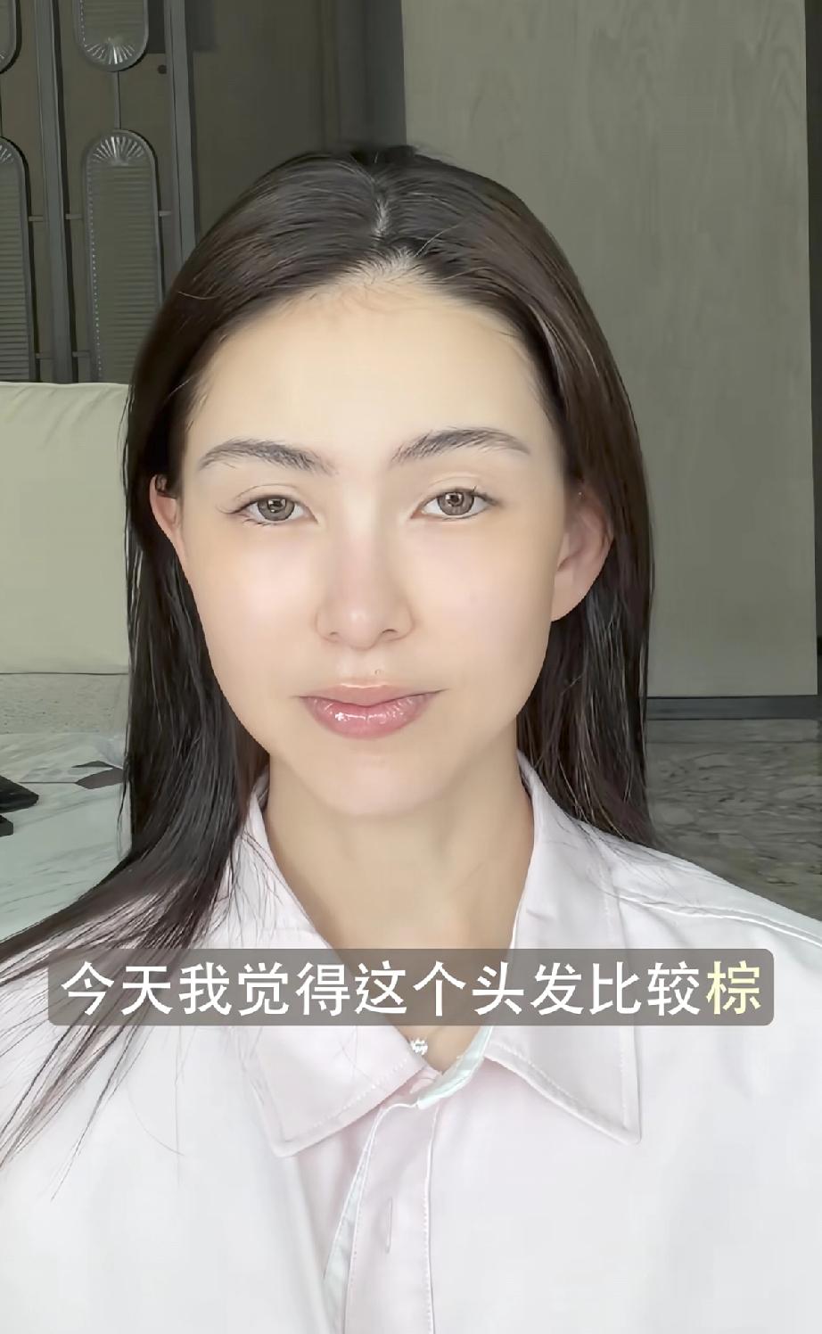 昆凌素颜化妆时的画面曝光，五官颜值变化太大了，估计周杰伦见到以后也不一定能认出来