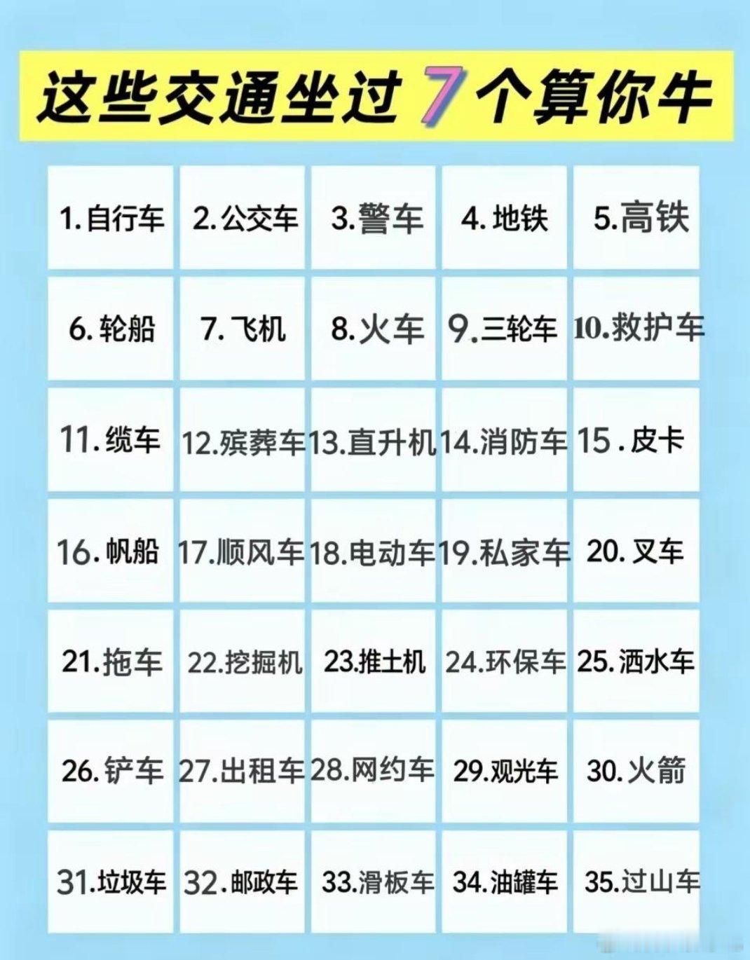 坐过几个？