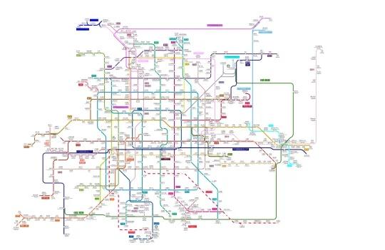 北京市轨道交通线路图（含规划和在建线路）最新版注：本图仅供参考，请勿作为任何