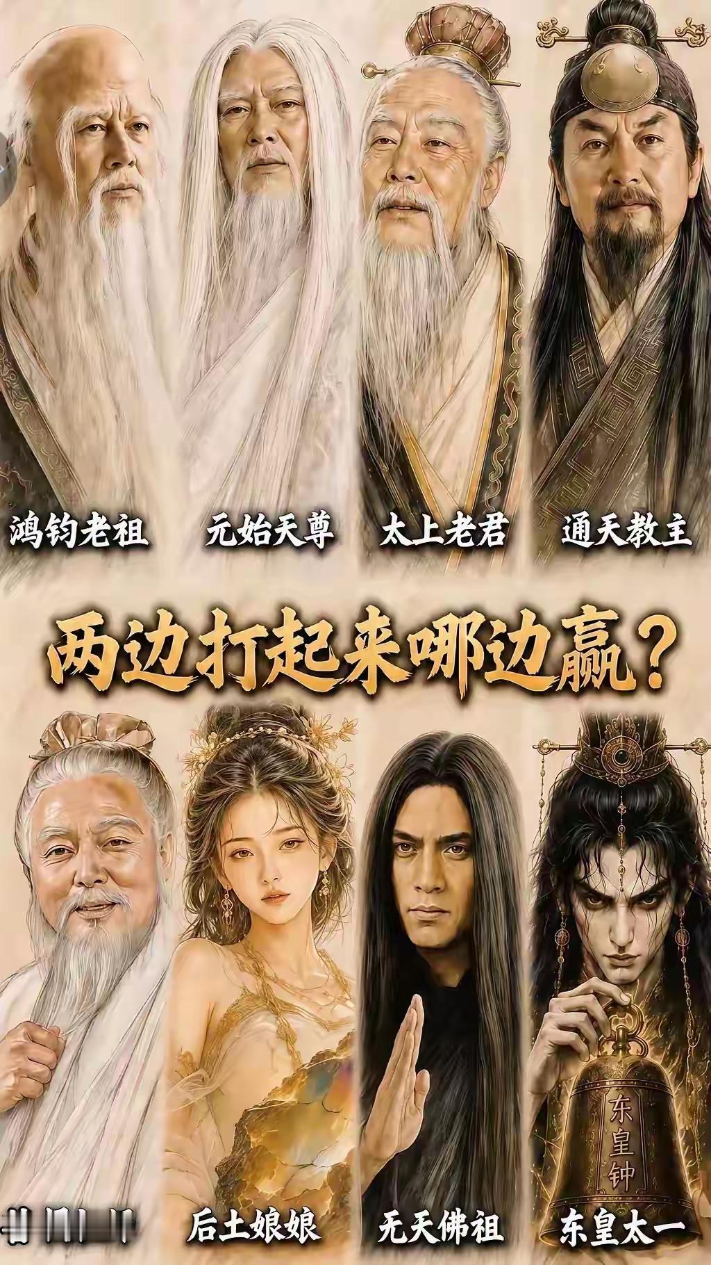 有一个错误，正统道教没鸿钧。