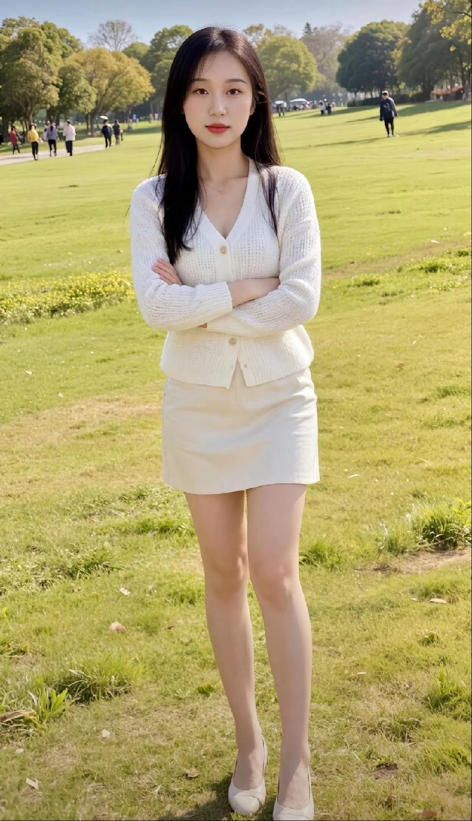 春风拂面笑，芳草映人娇。