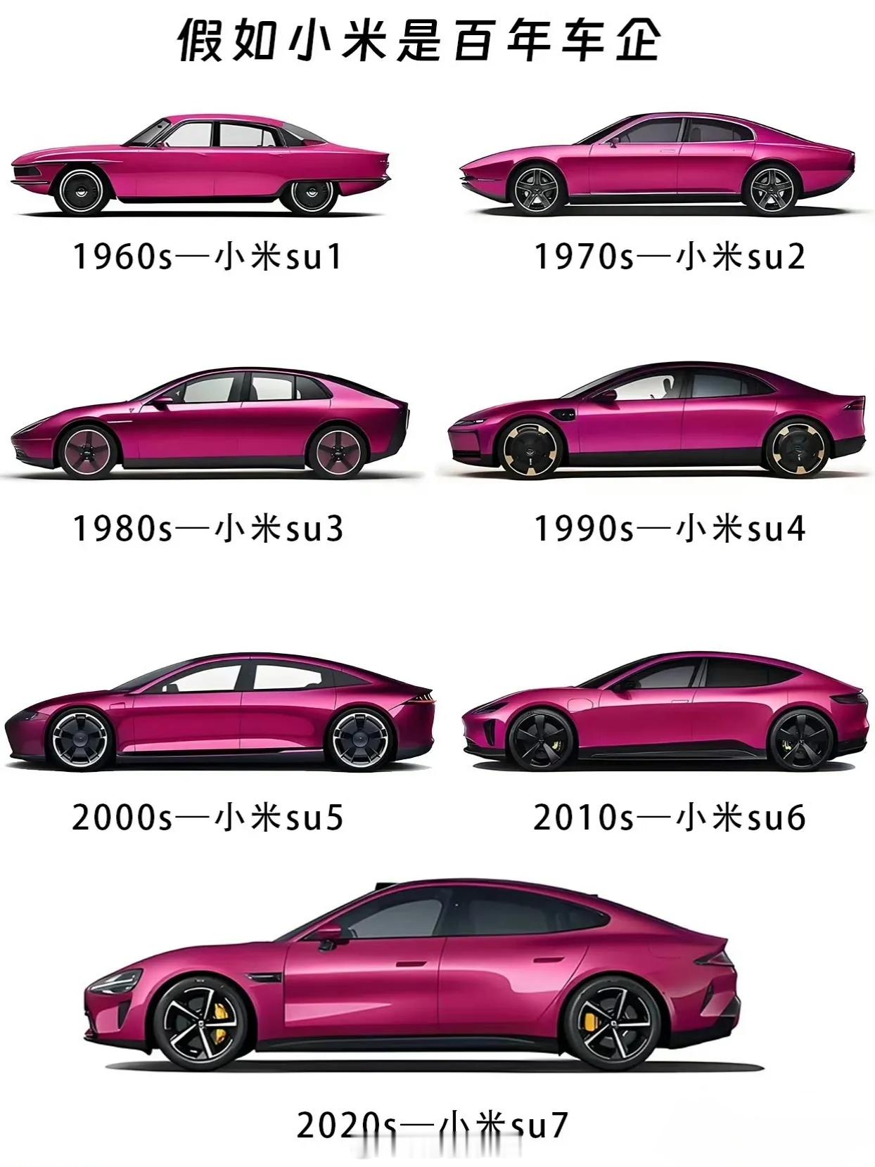 假如小米是百年车企，我挺喜欢小米SU1的设计
