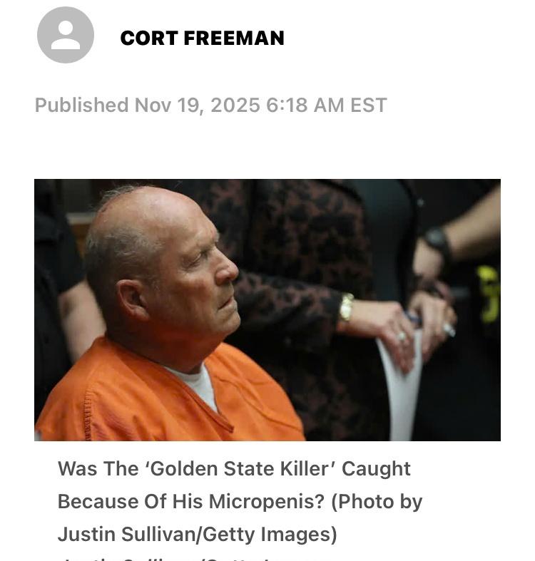 Six的报道说，好像真的有这种说法。犯案被抓的方式千奇百怪，但大概谁都不会想到最