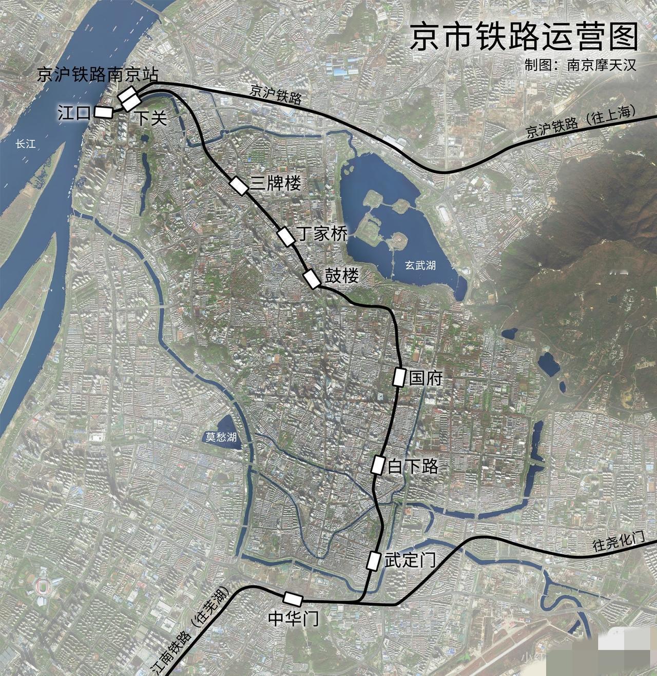 南京京市铁路，中国最早的城市轨交线路之一1907年，清朝两江总督端方上奏朝廷，