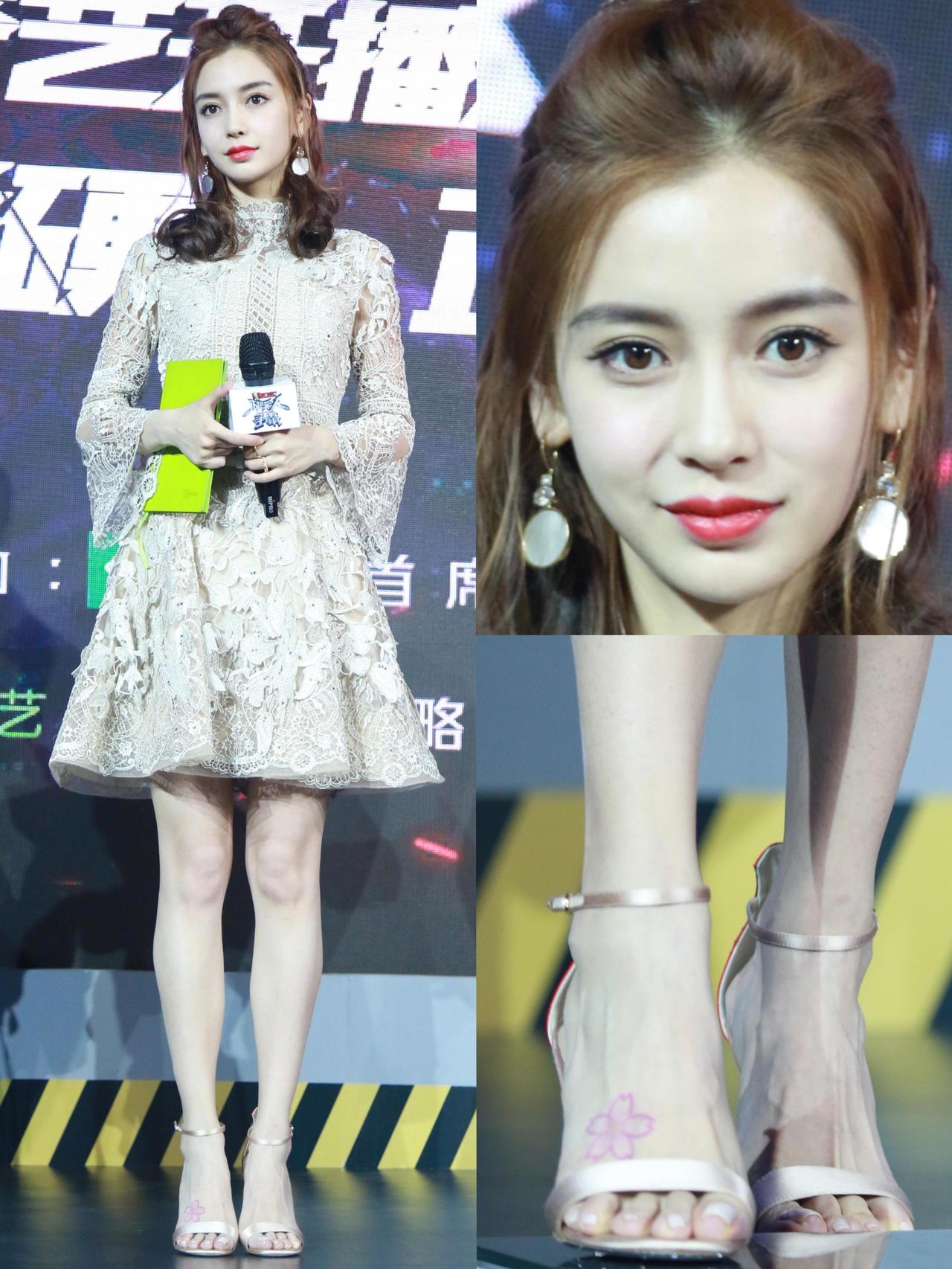 杨颖这高跟鞋一穿简直气场全开直接“顶”到新高度！她那双腿，在高跟鞋的加持下，