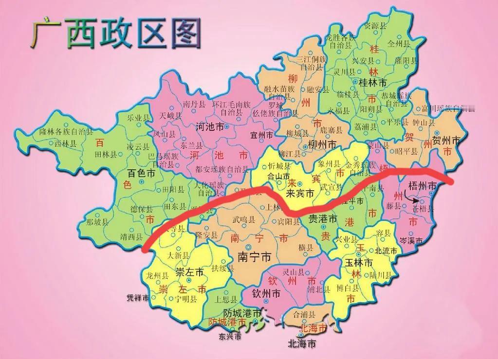 广西最好把北部湾经济区改为桂南经济区，这是什么原因呢？我们先看一下广西南部的地