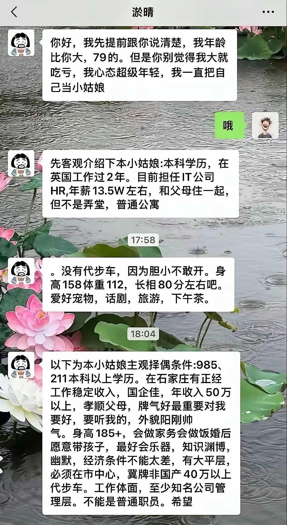 79年，一年才13.5，怎么好意思要求那么高的？