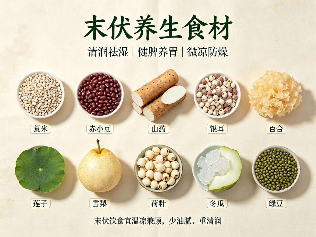 秋季润肺食材TOP3，您家里有吗？1⃣白合——润肺第一品，煮粥煮汤都行2⃣