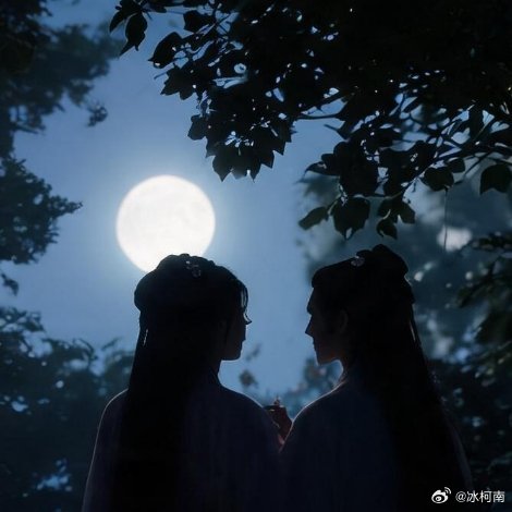 遇见艺术新城事微小说《紫丁月下，岁岁相逢》江南旧院白墙黛瓦，庭院深处植着一株紫