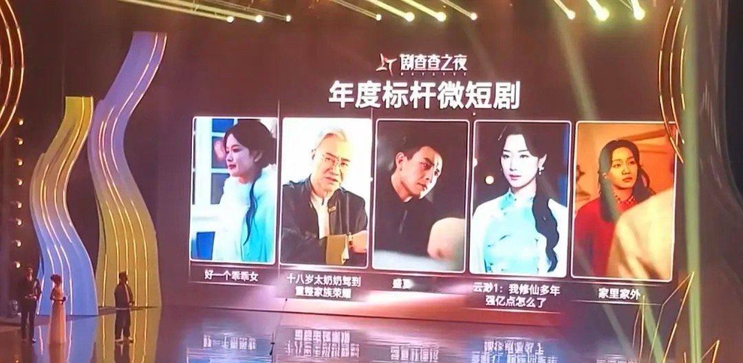 年度短剧这个奖倒是搬的还可以！基本都在了！
