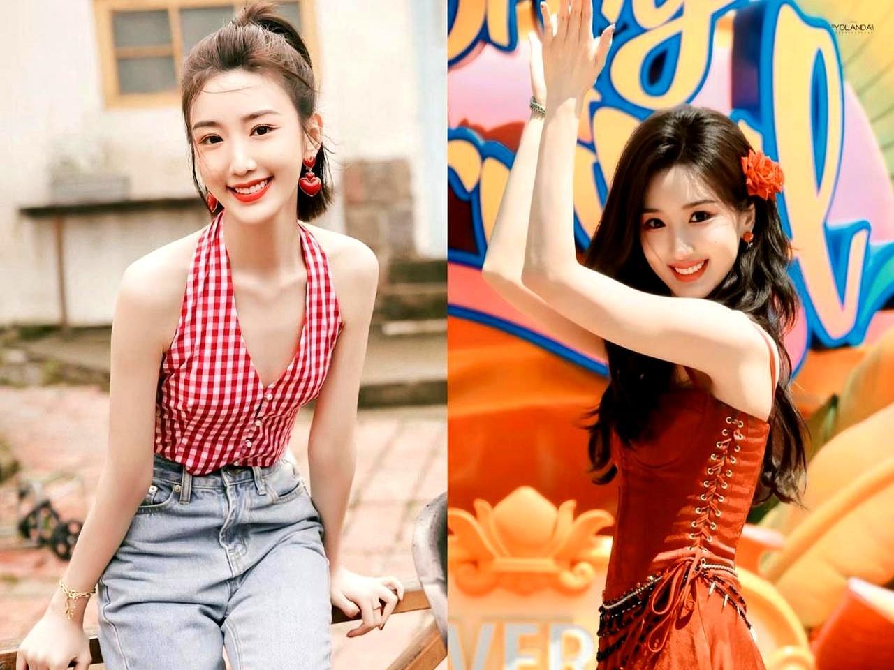 当老戏骨在景区卖力重现经典角色时，毛晓彤撑着油纸伞跳了一支舞，轻松拿走近八十万出