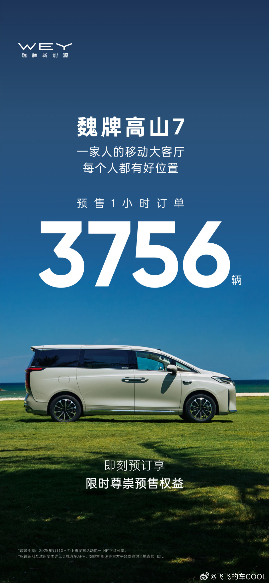 魏牌高山728.98万起尺寸对标埃尔法妥妥走量车型之后找机会拍一下看看20