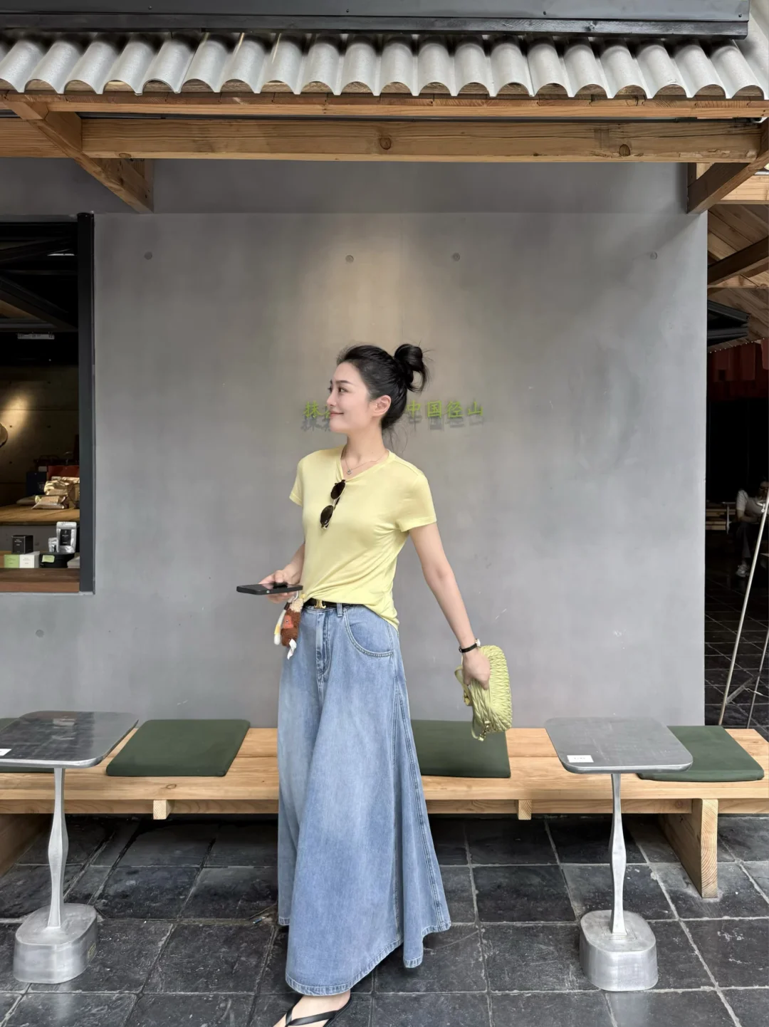 丸子头的清爽夏天🏝️