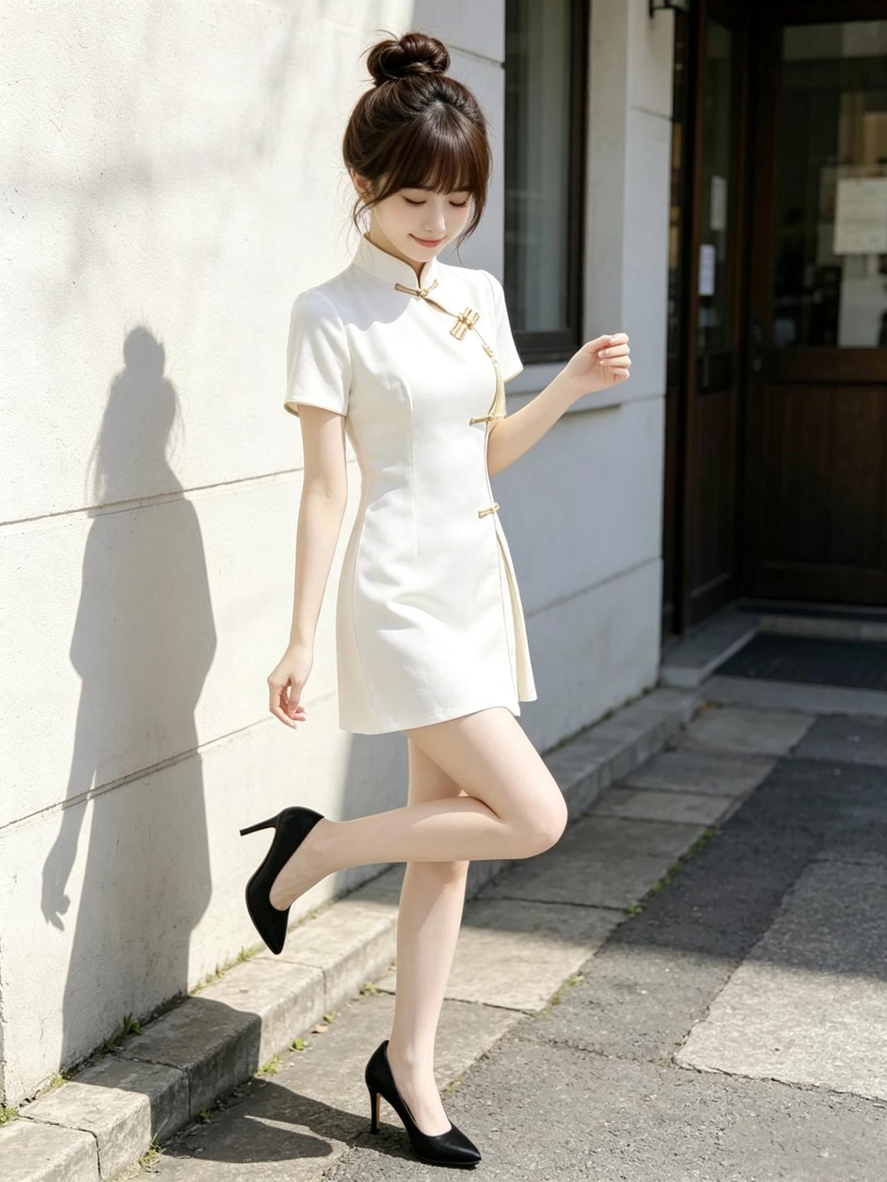 优雅旗袍穿搭，尽显东方韵味。女人如何穿出含蓄的性感?旗袍风气质穿搭旗袍穿搭风