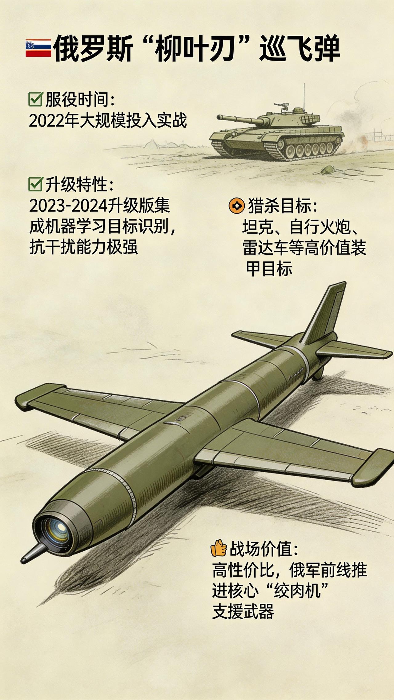 四年俄乌冲突中出现的部分新式武器： 【俄罗斯Lancet（柳叶刀）】“柳