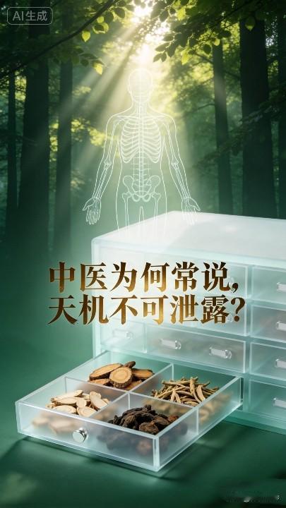 为啥中医常说，天机不可泄露？那次在中医馆，中医大夫的一番话，让我受益匪浅！我也